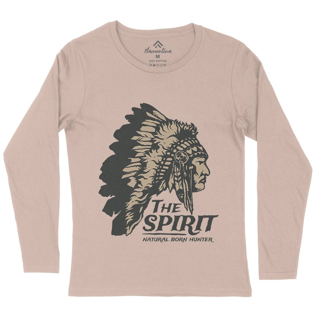 Natural Born Hunter Womens Long Sleeve T-Shirt American A351