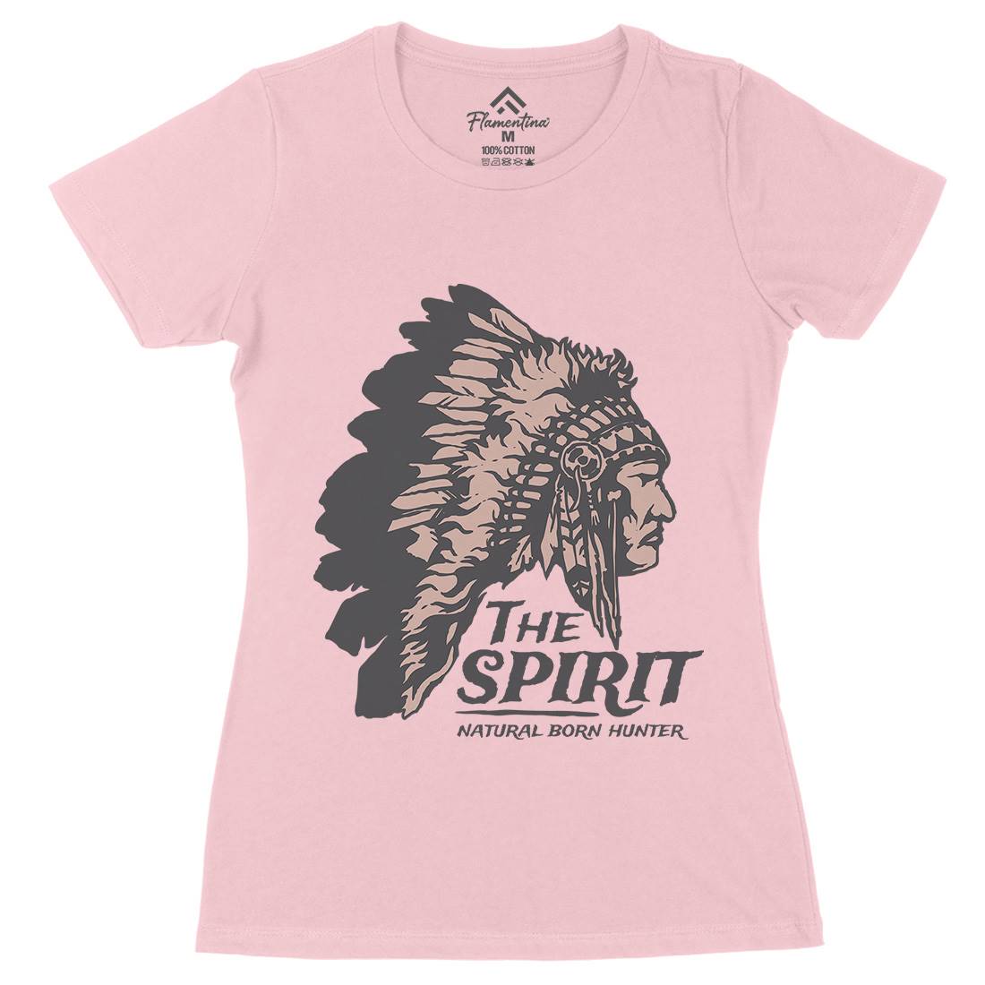 Natural Born Hunter Womens Organic Crew Neck T-Shirt American A351