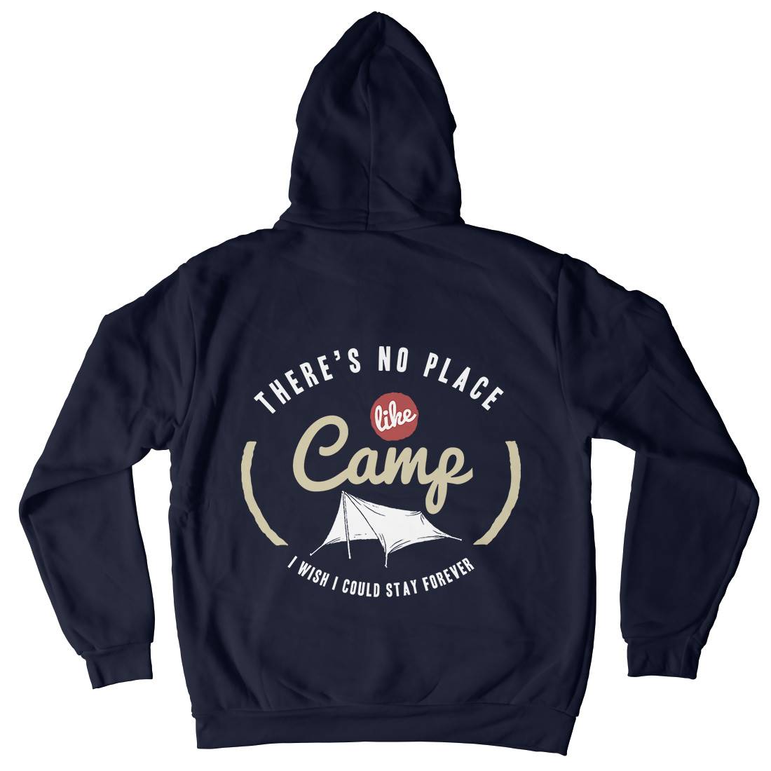 No Place Like Camp Kids Crew Neck Hoodie Nature A353