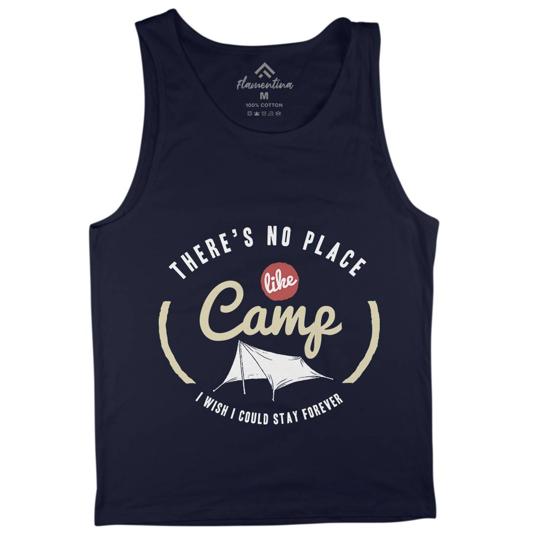 No Place Like Camp Mens Tank Top Vest Nature A353