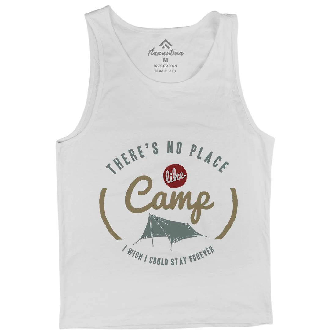 No Place Like Camp Mens Tank Top Vest Nature A353