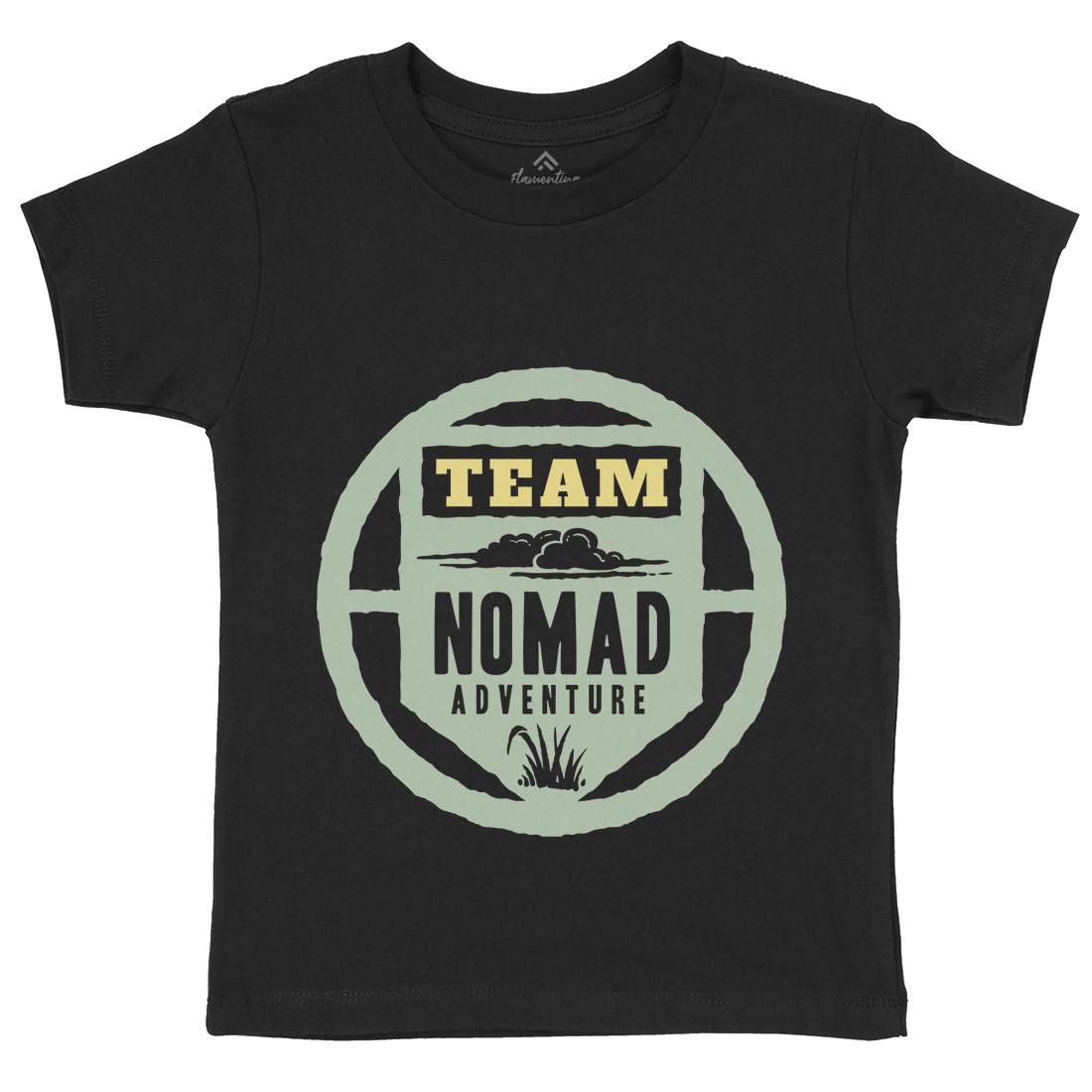 Nomad Kids Organic Crew Neck T-Shirt Nature A354