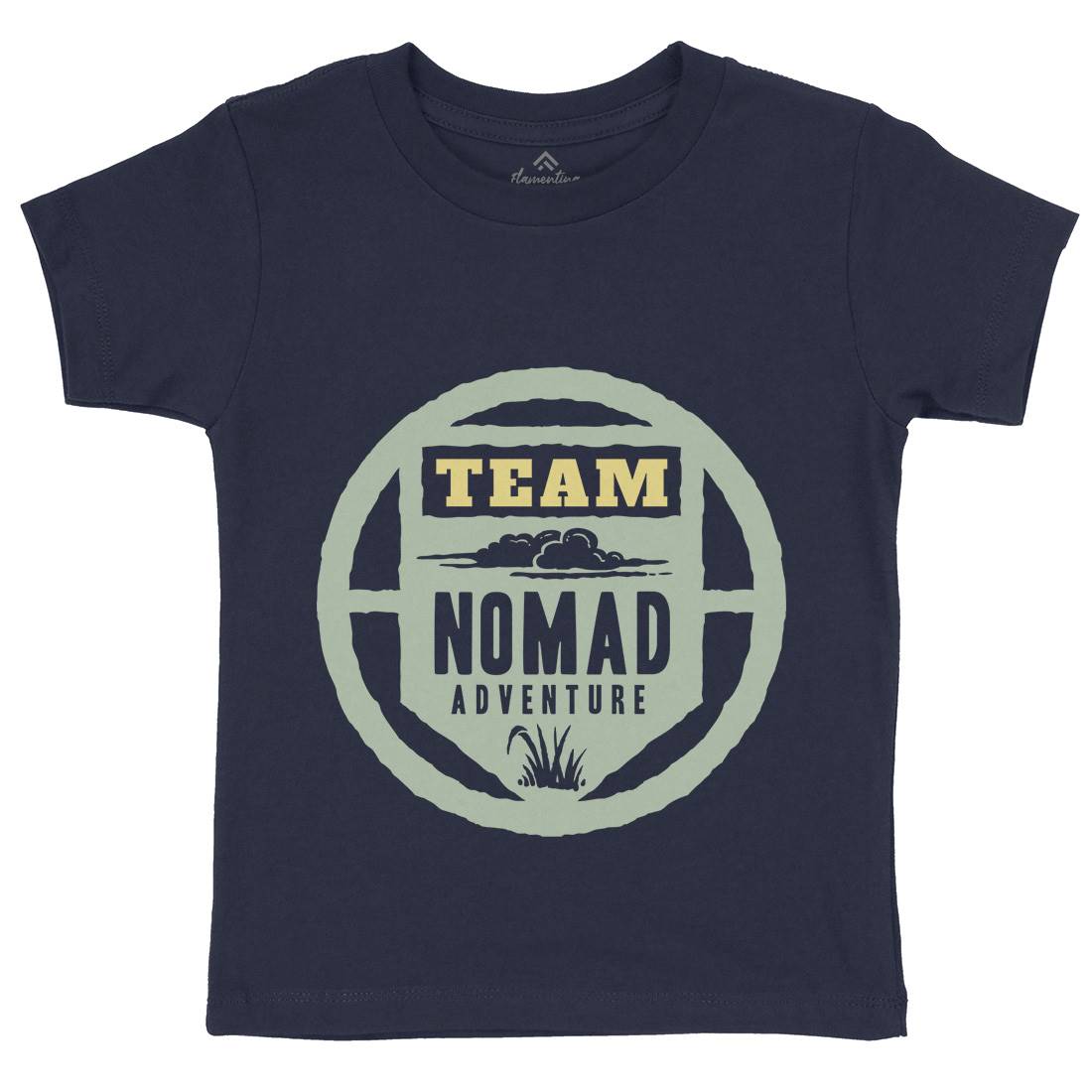 Nomad Kids Organic Crew Neck T-Shirt Nature A354