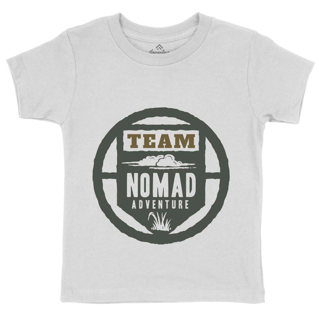 Nomad Kids Crew Neck T-Shirt Nature A354