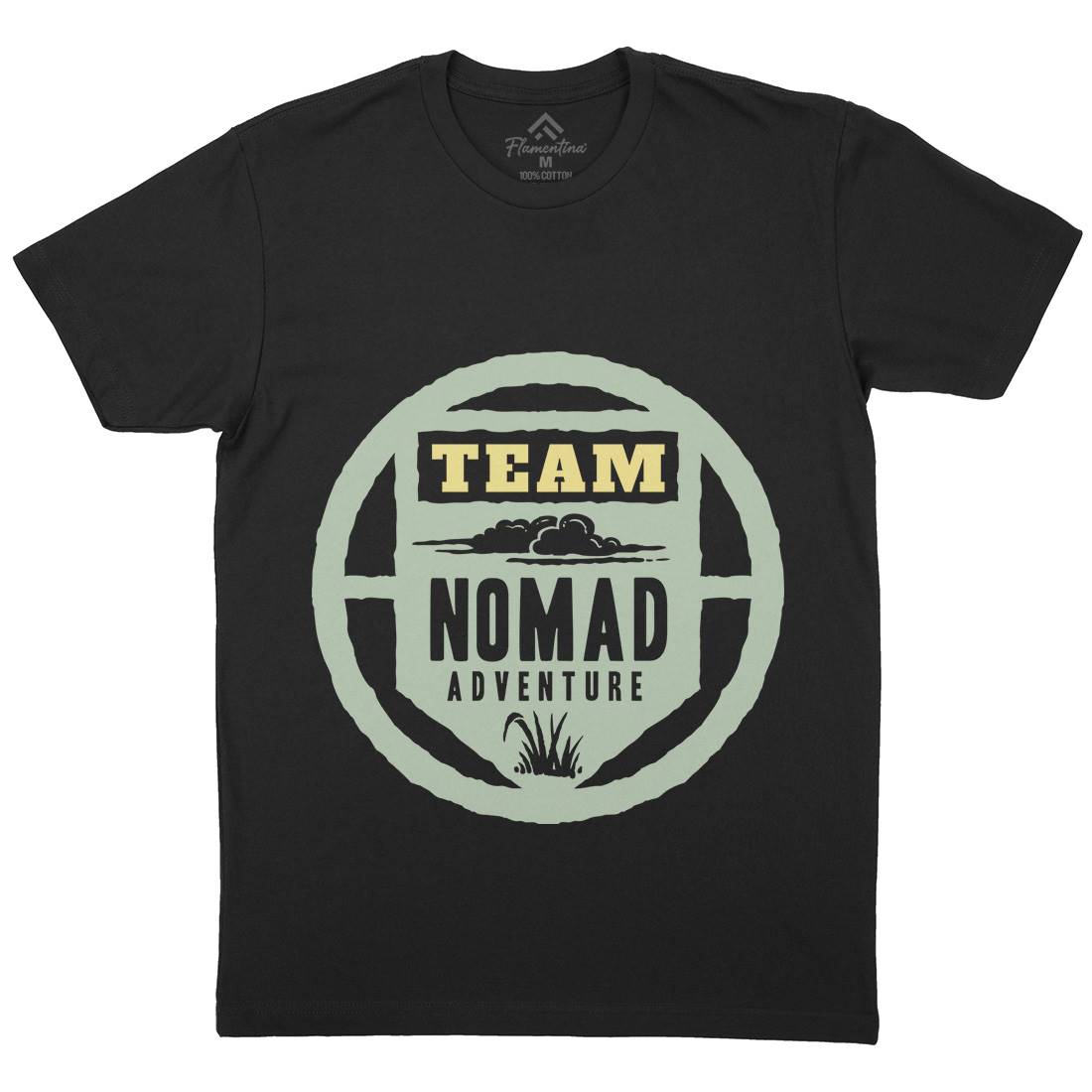 Nomad Mens Organic Crew Neck T-Shirt Nature A354