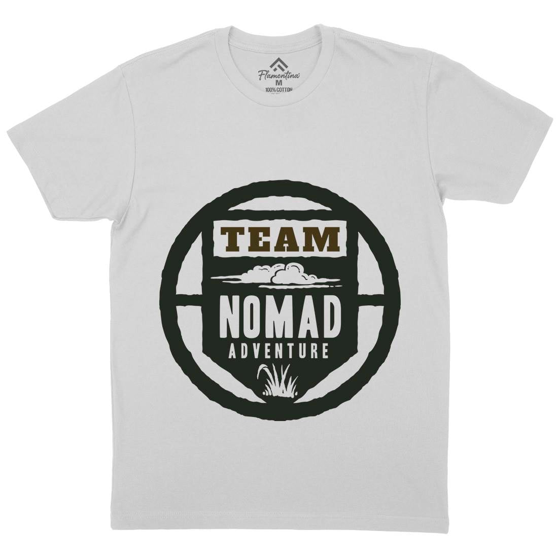Nomad Mens Crew Neck T-Shirt Nature A354