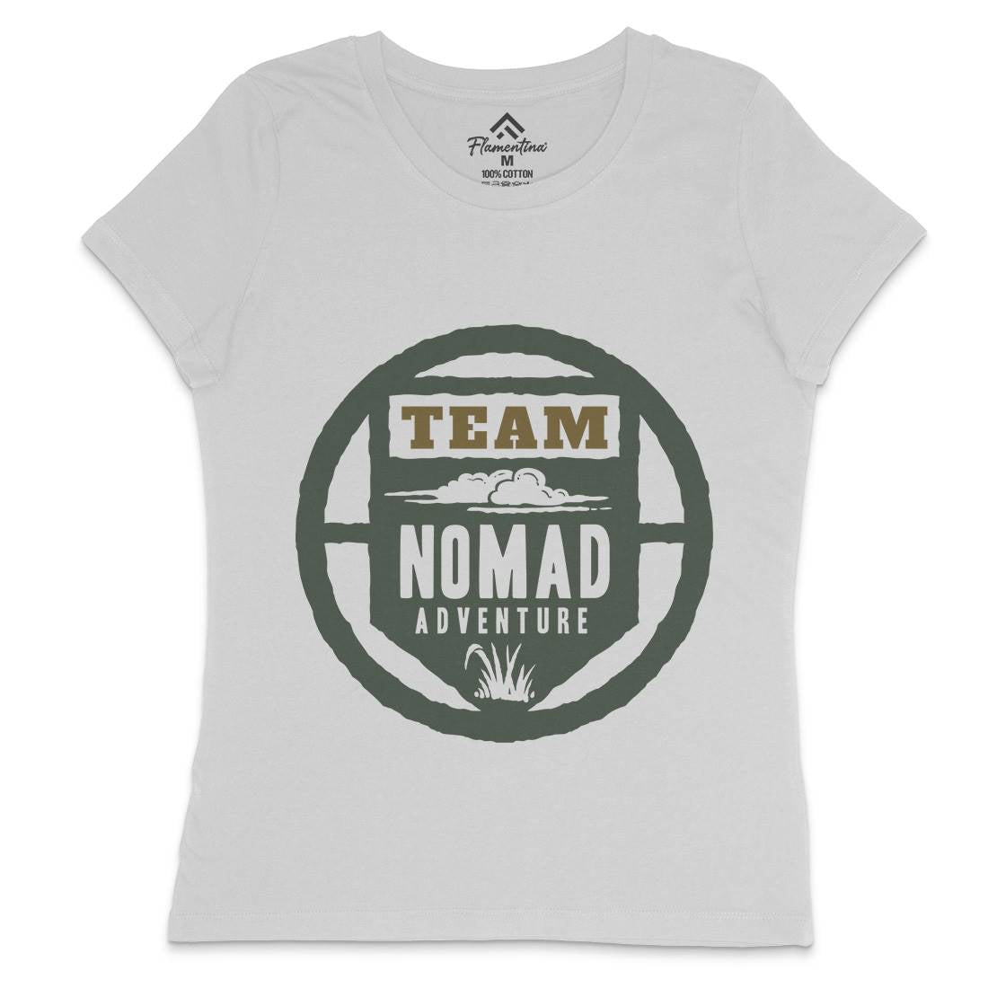 Nomad Womens Crew Neck T-Shirt Nature A354