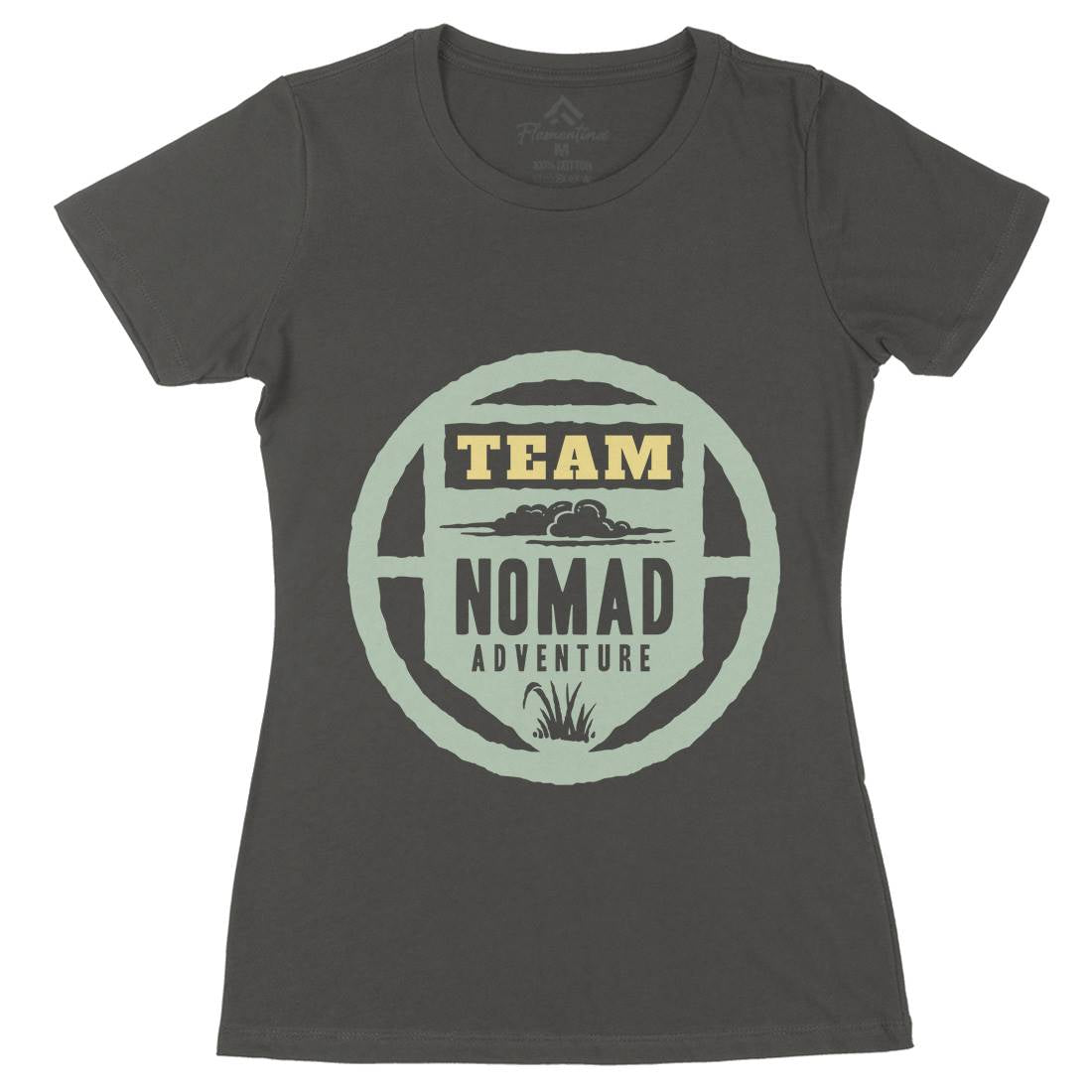 Nomad Womens Organic Crew Neck T-Shirt Nature A354