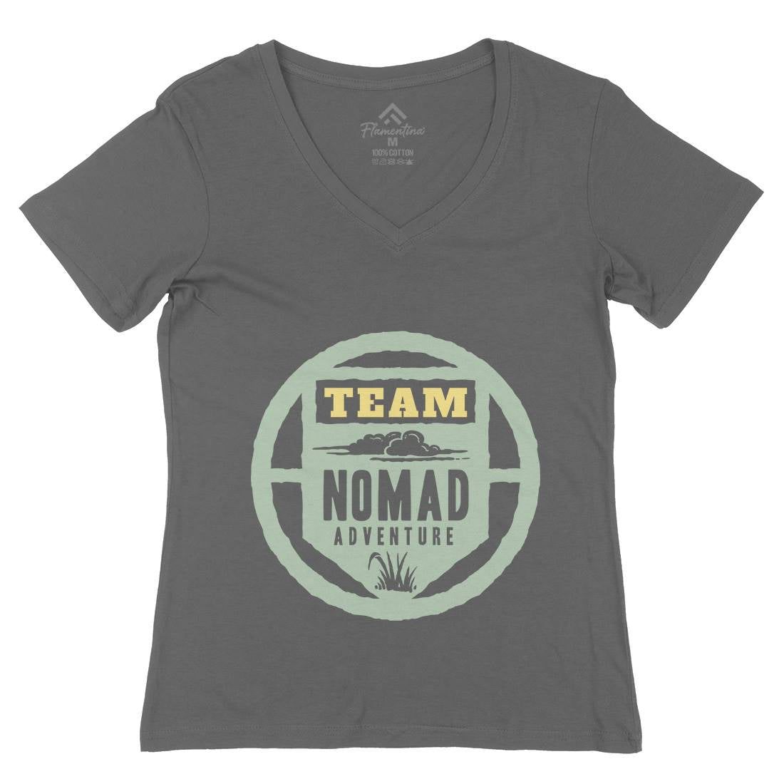 Nomad Womens Organic V-Neck T-Shirt Nature A354