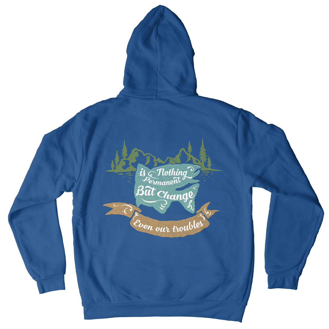 Nothing Is Permanent Kids Crew Neck Hoodie Nature A355