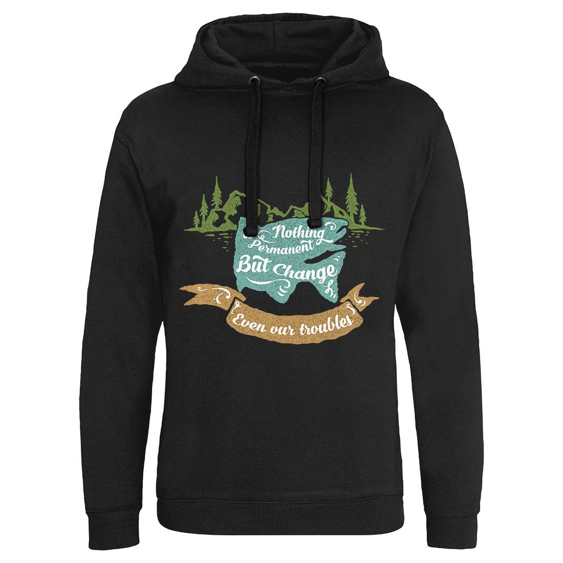 Nothing Is Permanent Mens Hoodie Without Pocket Nature A355