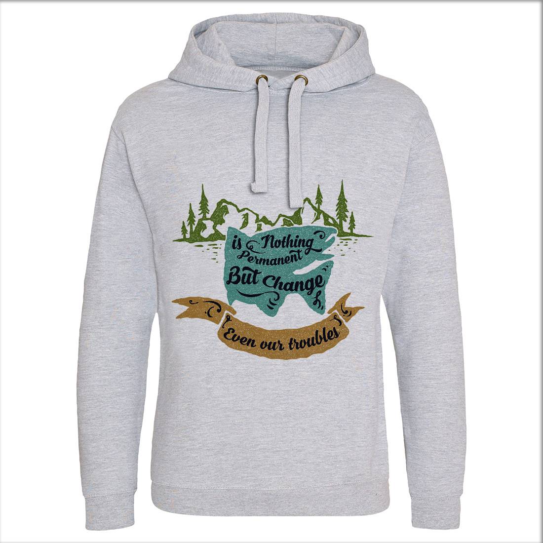Nothing Is Permanent Mens Hoodie Without Pocket Nature A355