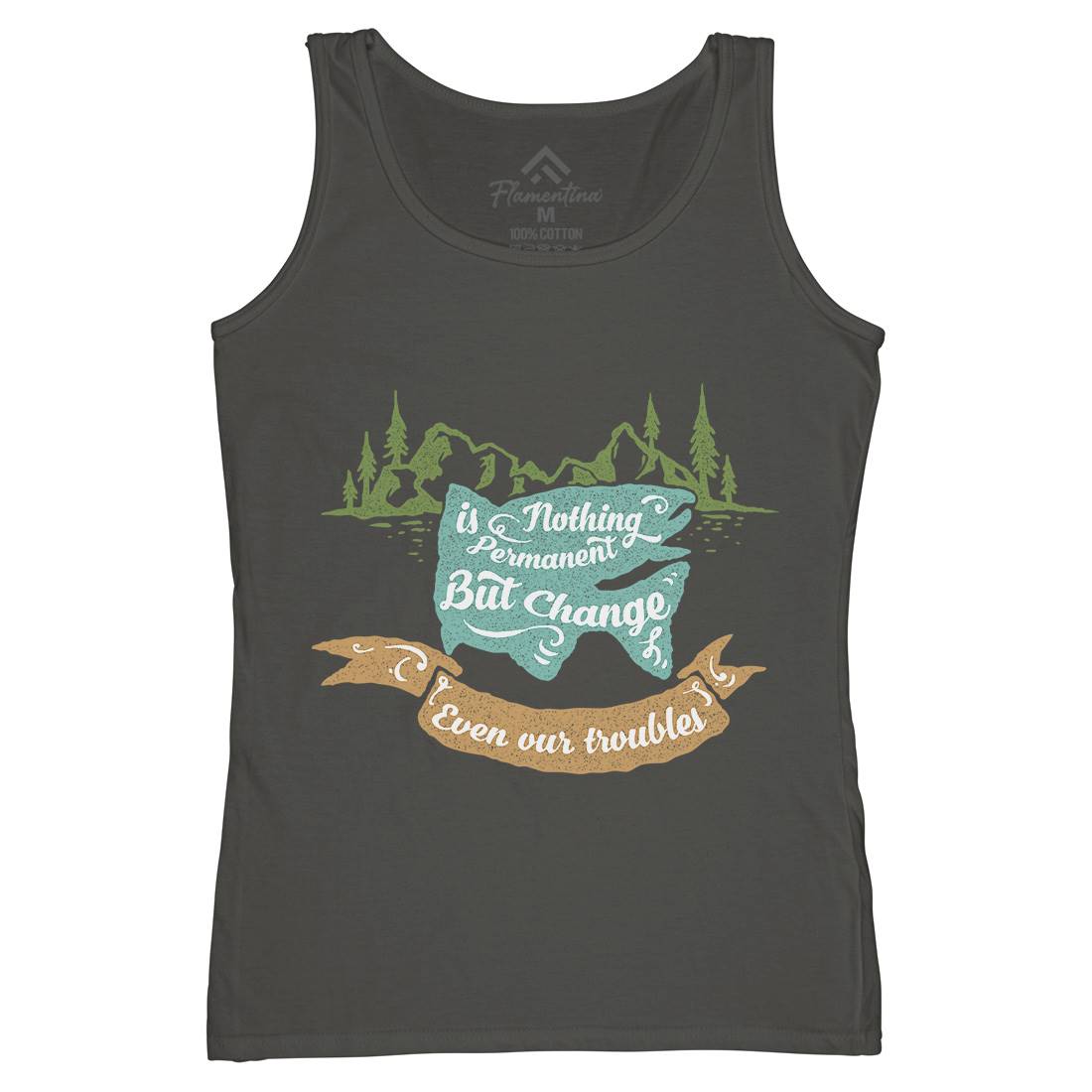Nothing Is Permanent Womens Organic Tank Top Vest Nature A355