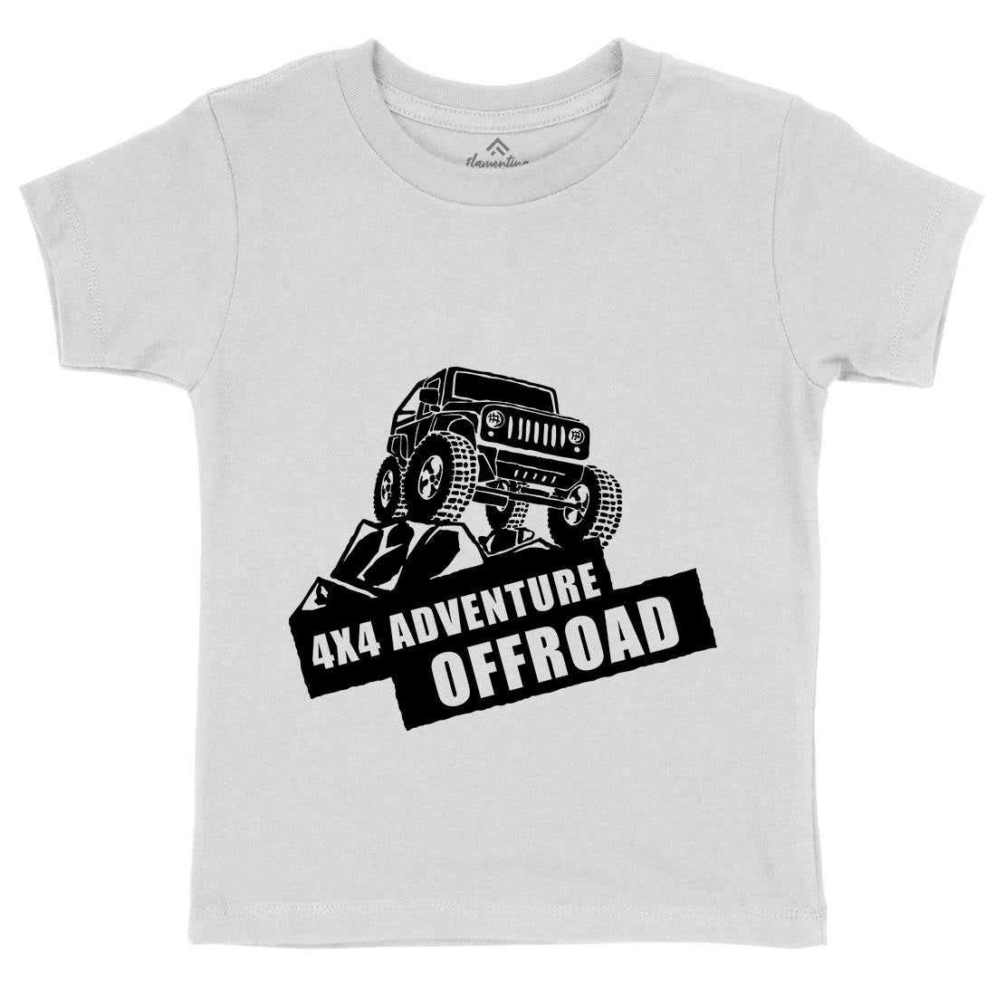 Offroad Adventure Kids Crew Neck T-Shirt Vehicles A356