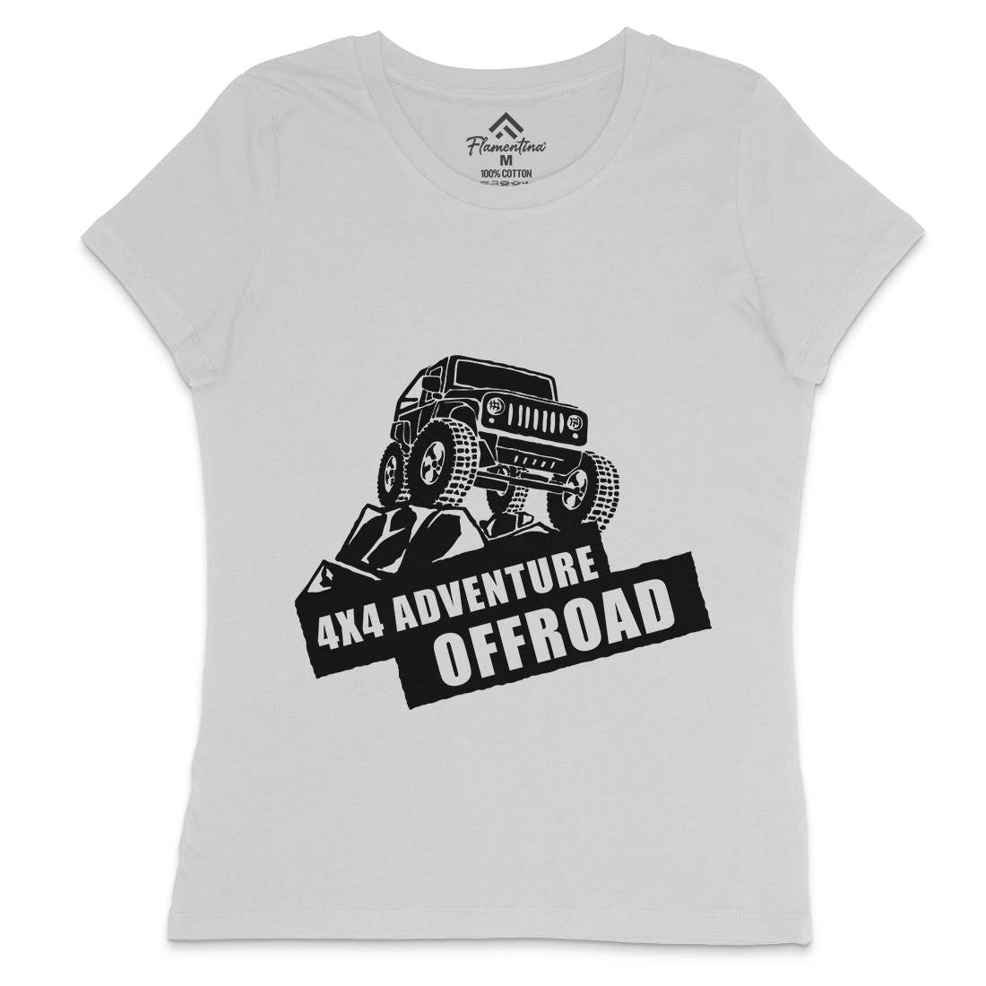 Offroad Adventure Womens Crew Neck T-Shirt Vehicles A356