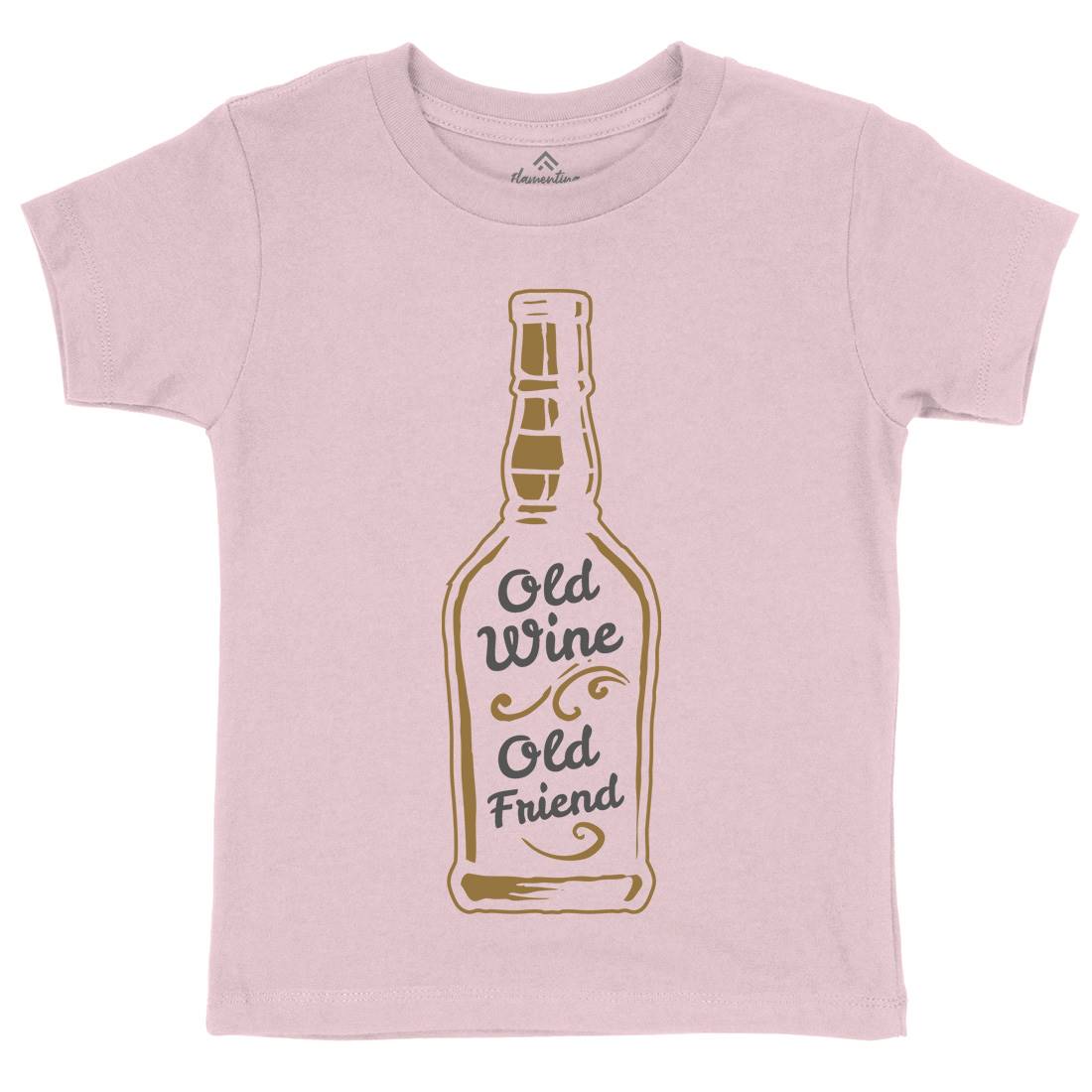 Old Wine Kids Crew Neck T-Shirt Quotes A357