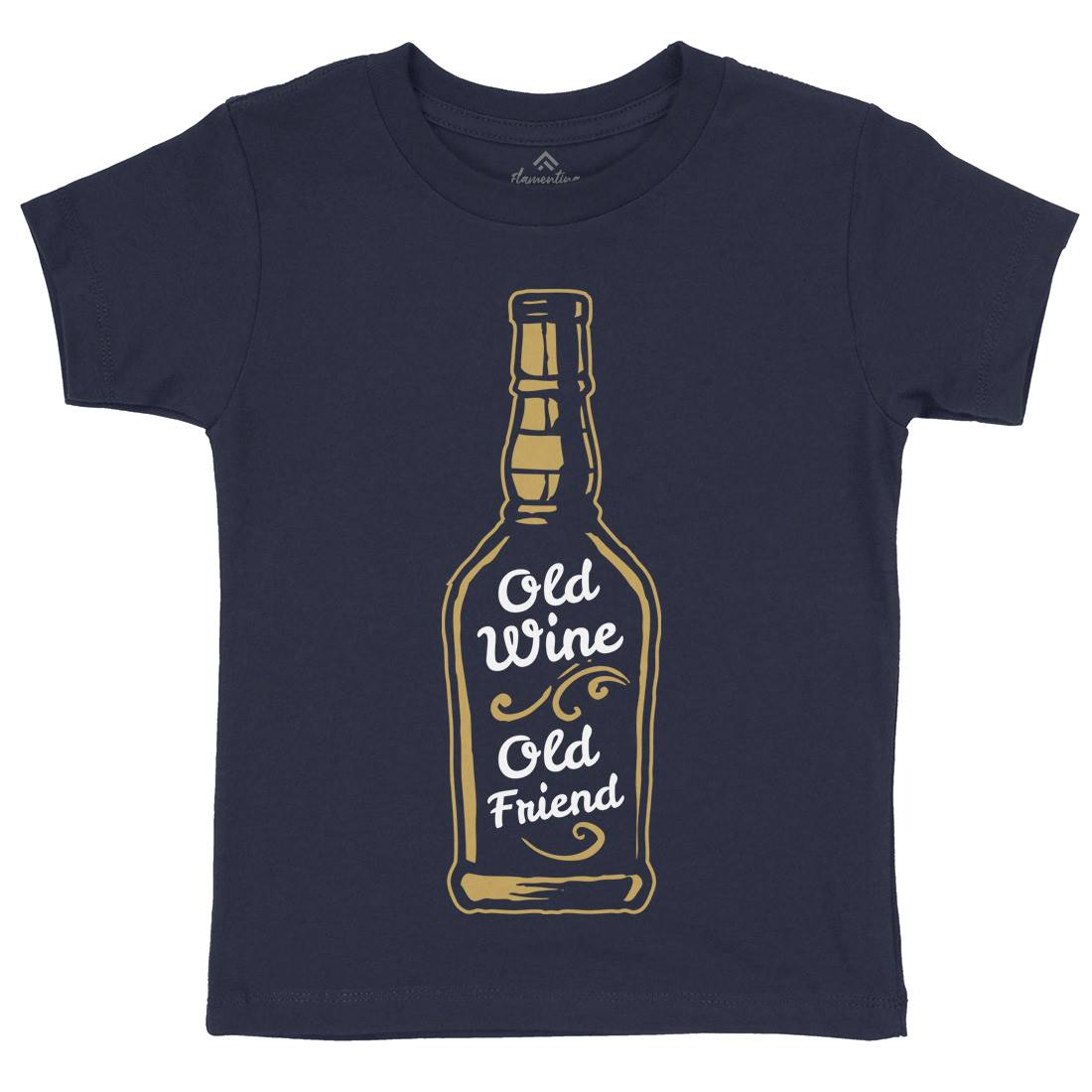 Old Wine Kids Crew Neck T-Shirt Quotes A357