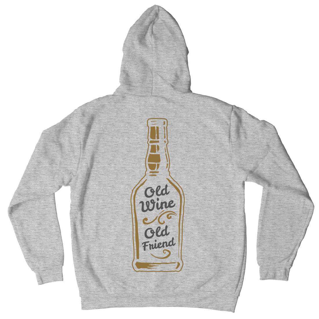 Old Wine Mens Hoodie With Pocket Quotes A357