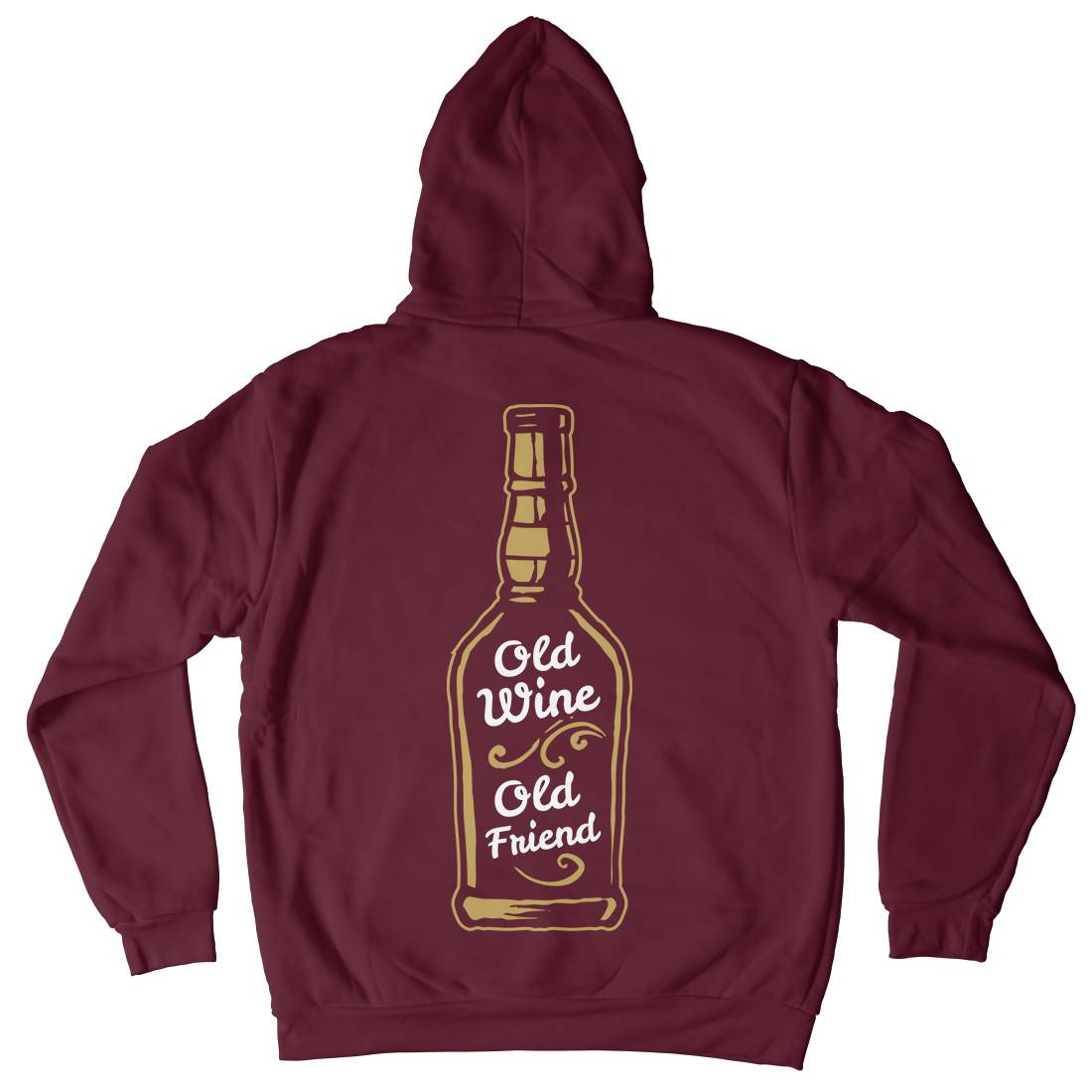 Old Wine Mens Hoodie With Pocket Quotes A357