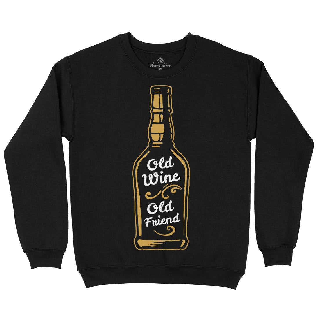 Old Wine Mens Crew Neck Sweatshirt Quotes A357