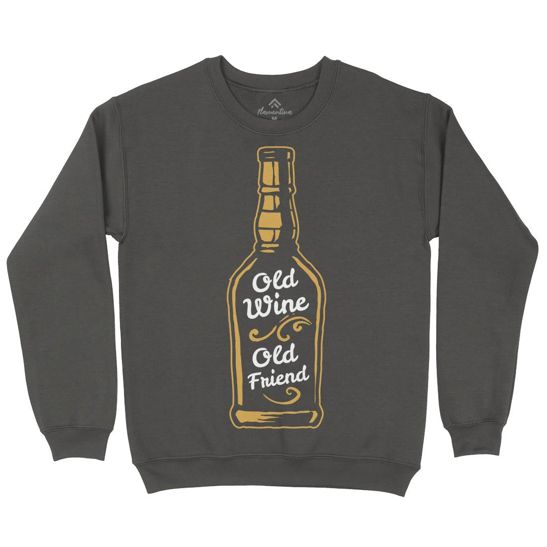 Old Wine Mens Crew Neck Sweatshirt Quotes A357