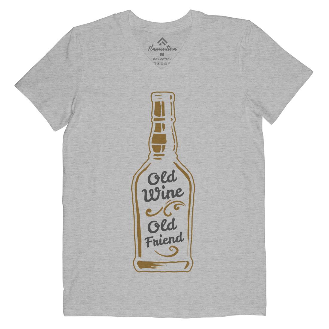 Old Wine Mens V-Neck T-Shirt Quotes A357