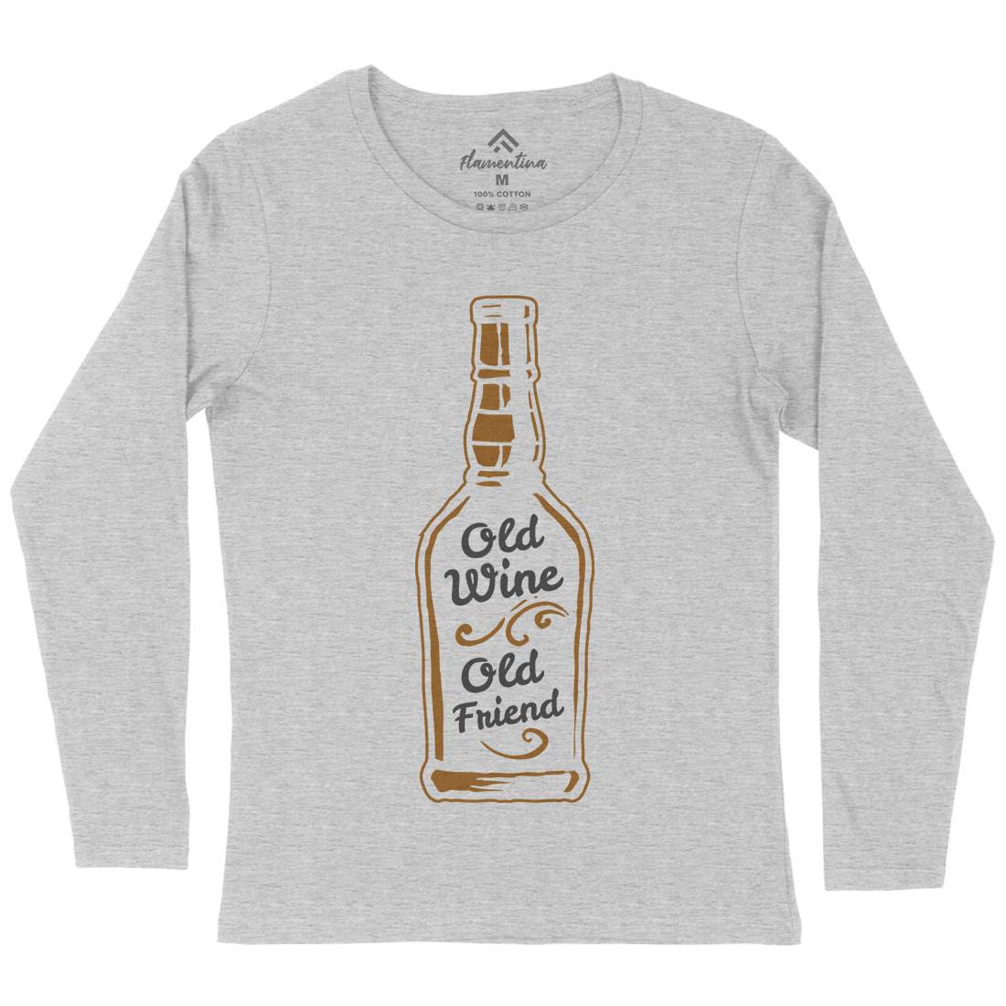Old Wine Womens Long Sleeve T-Shirt Quotes A357