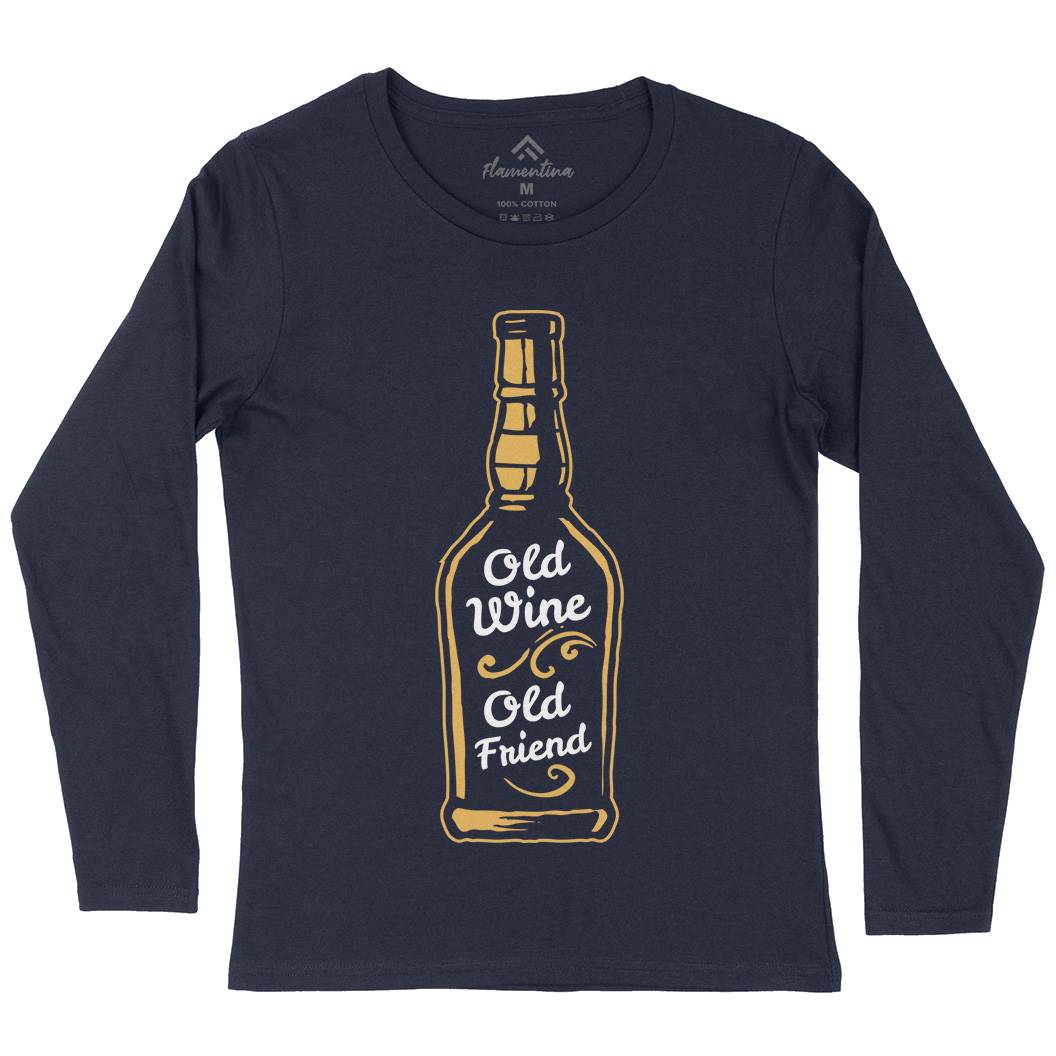 Old Wine Womens Long Sleeve T-Shirt Quotes A357