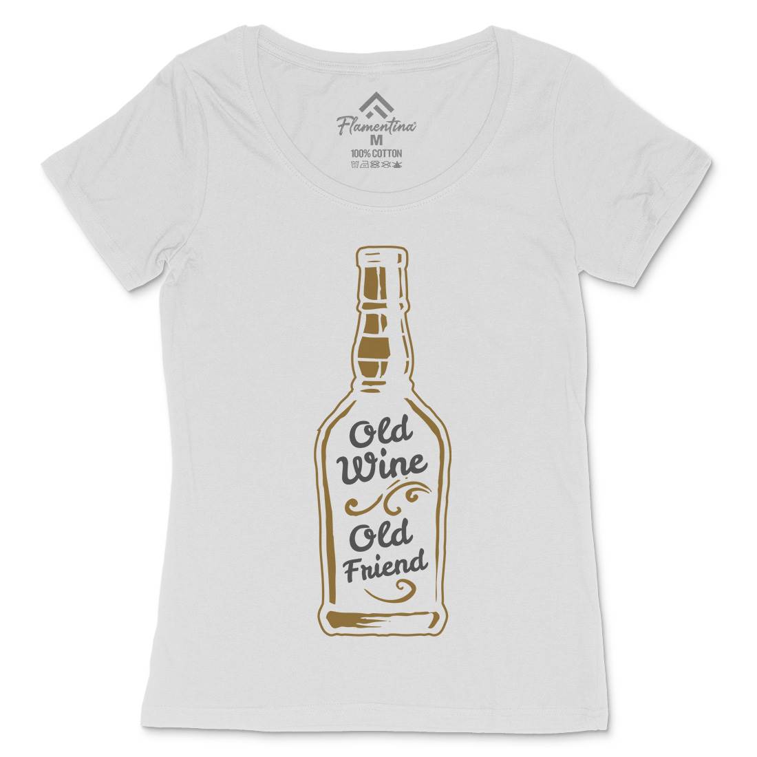 Old Wine Womens Scoop Neck T-Shirt Quotes A357