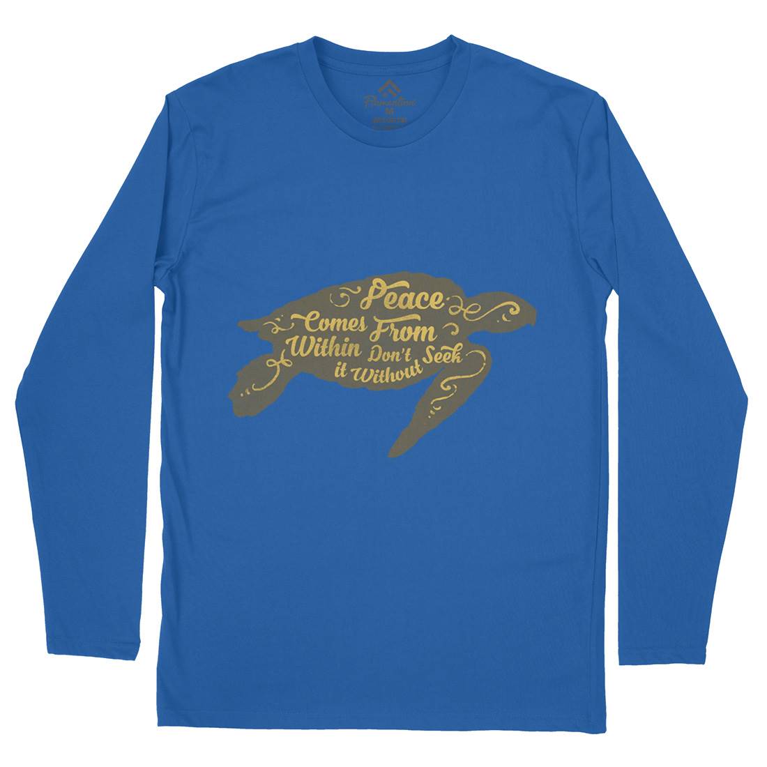 Peace Comes Within Mens Long Sleeve T-Shirt Religion A359