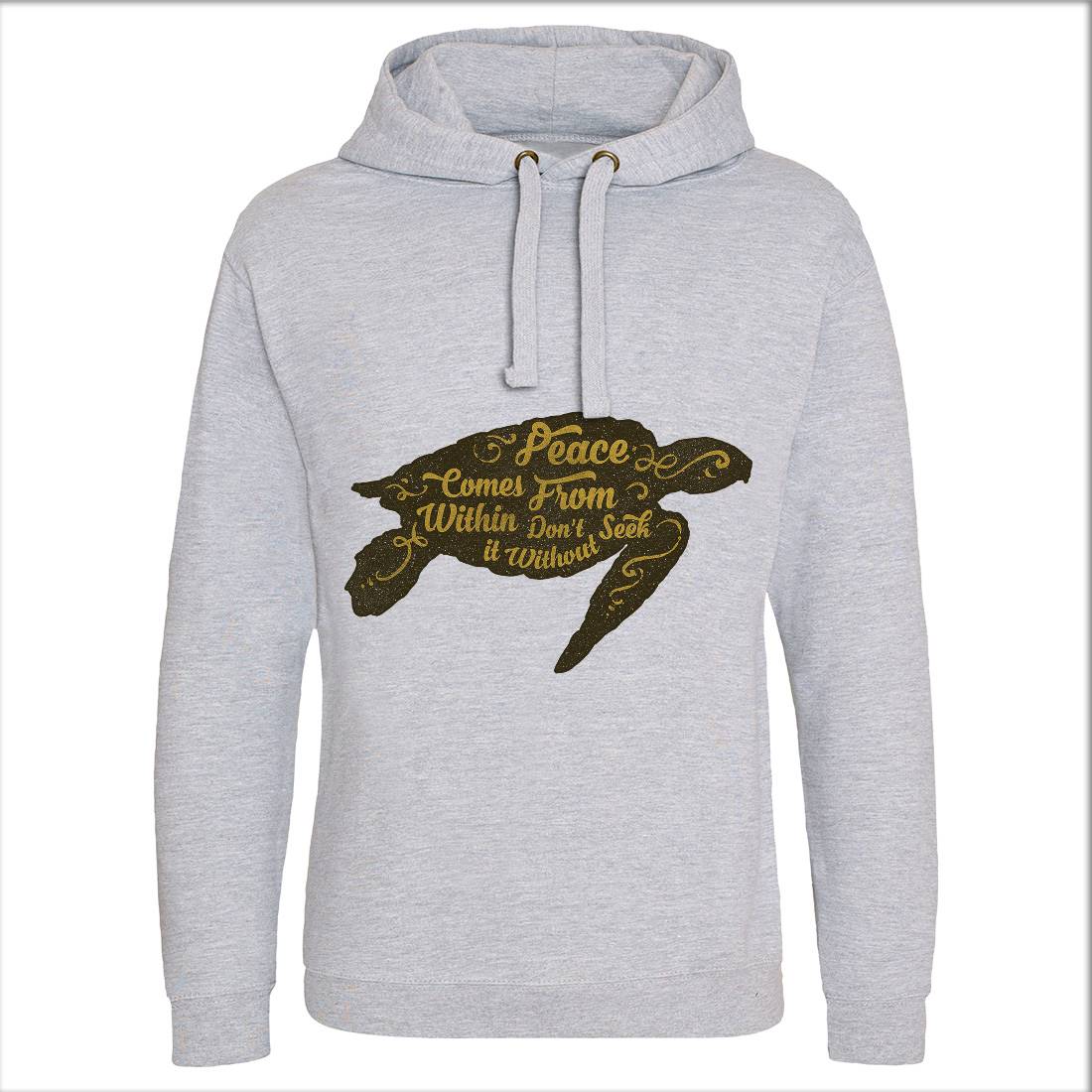 Peace Comes Within Mens Hoodie Without Pocket Religion A359
