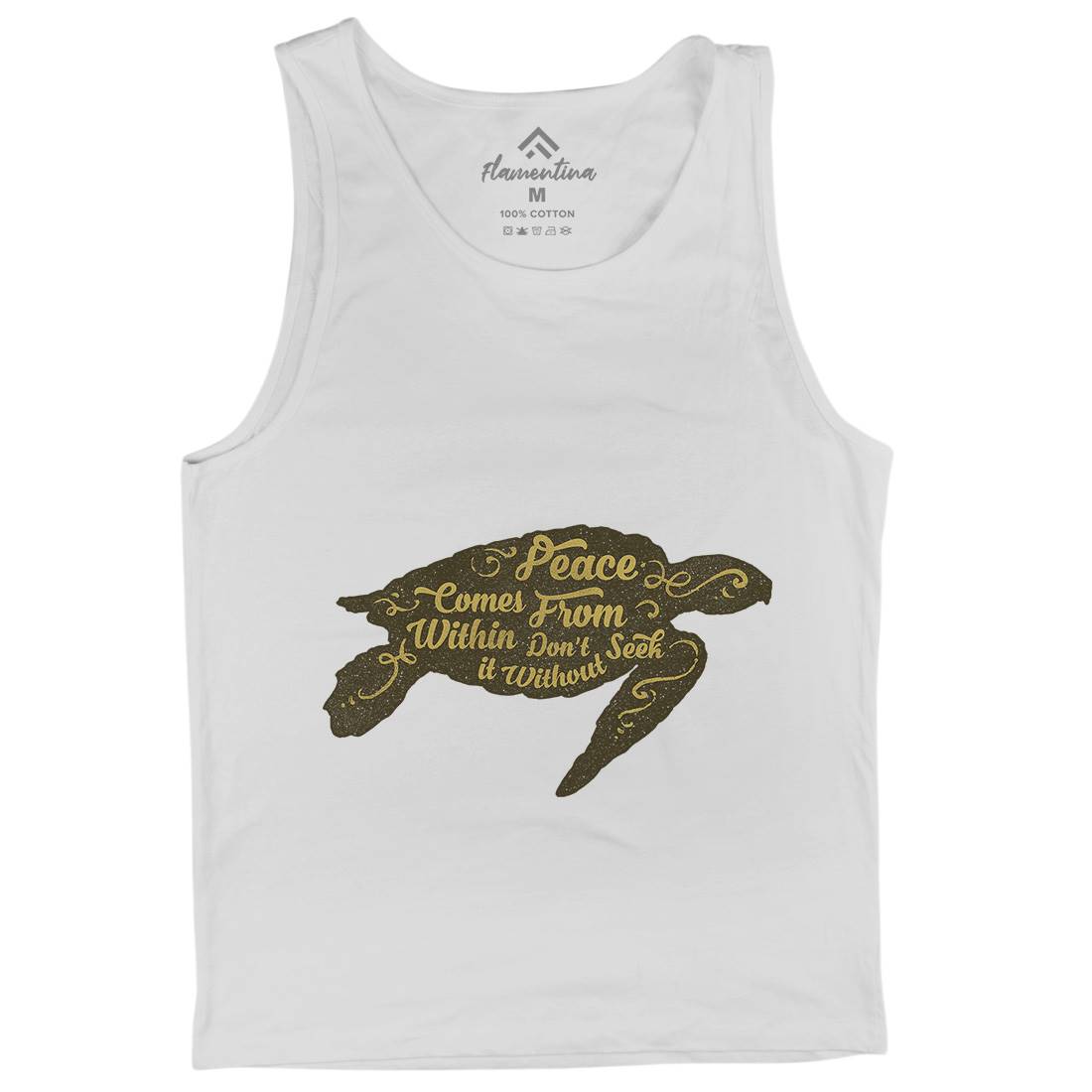 Peace Comes Within Mens Tank Top Vest Religion A359