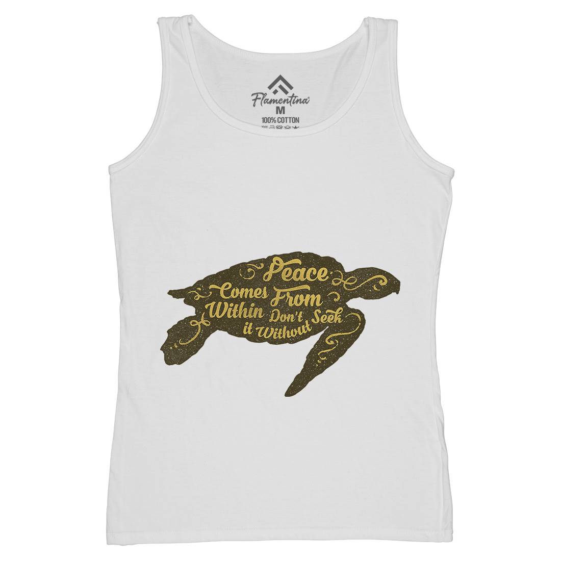 Peace Comes Within Womens Organic Tank Top Vest Religion A359