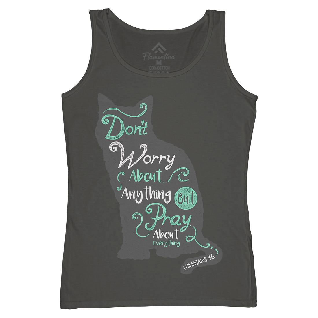 Pray For Everything Womens Organic Tank Top Vest Religion A360