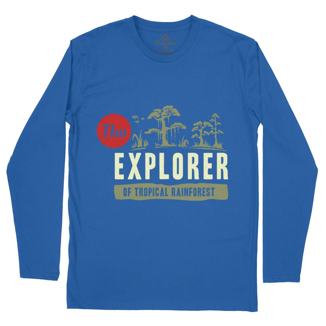 Rainforest Explorer Mens Long Sleeve T-Shirt Nature A363