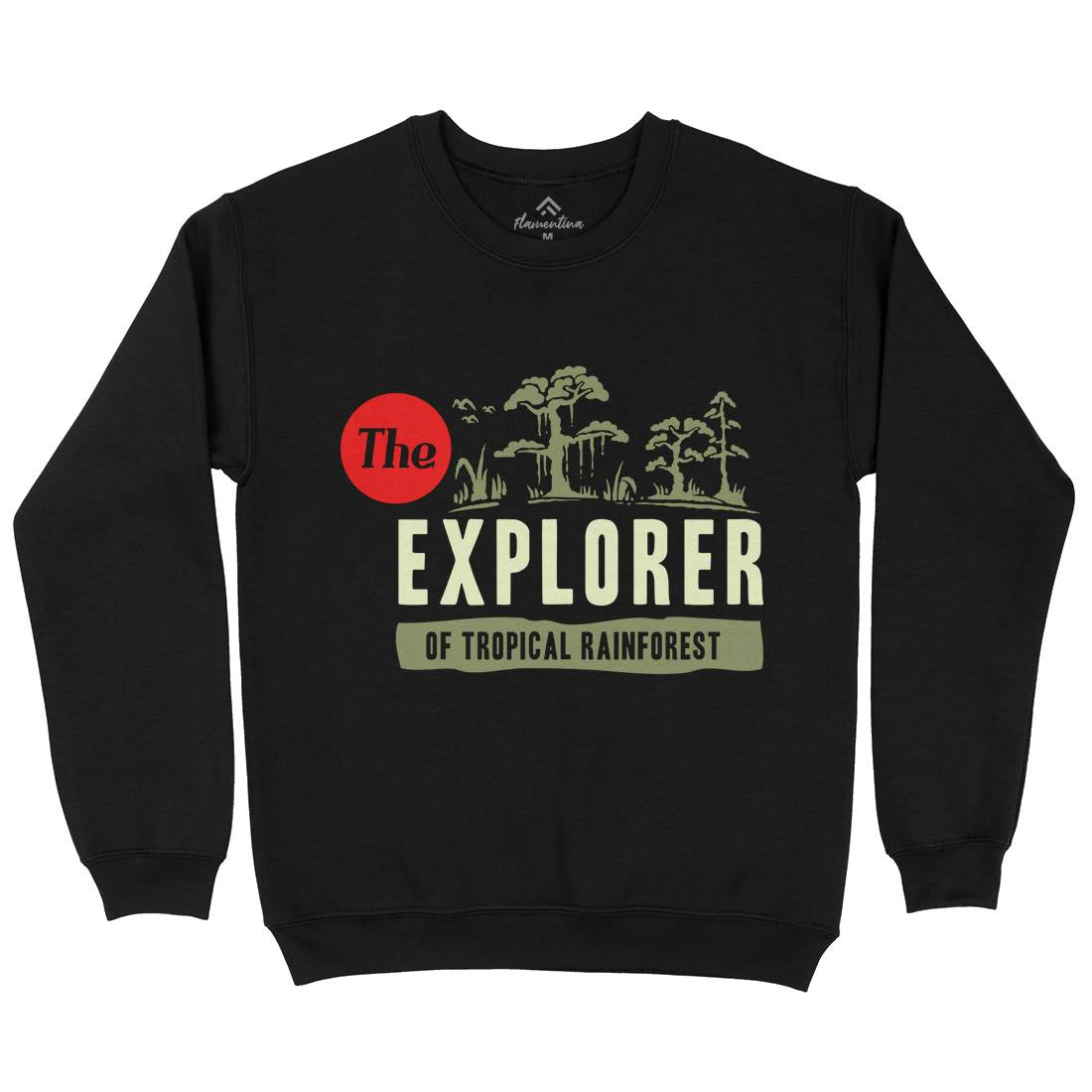 Rainforest Explorer Kids Crew Neck Sweatshirt Nature A363