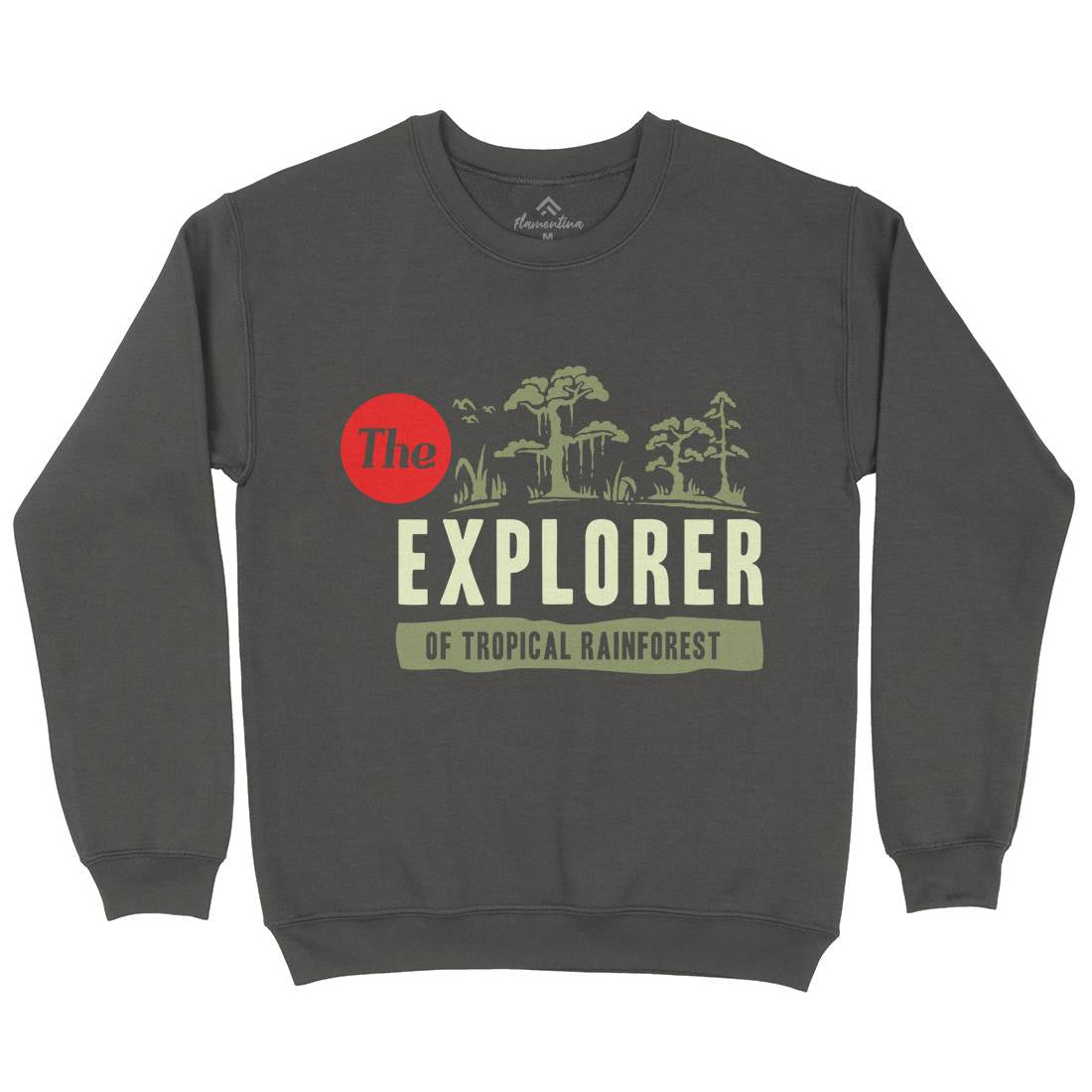 Rainforest Explorer Mens Crew Neck Sweatshirt Nature A363