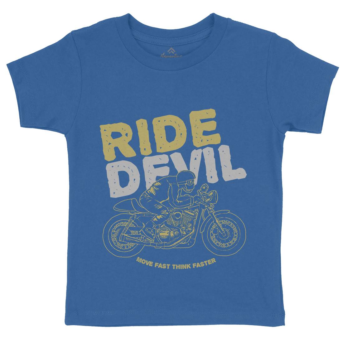 Ride Devil Kids Crew Neck T-Shirt Motorcycles A364