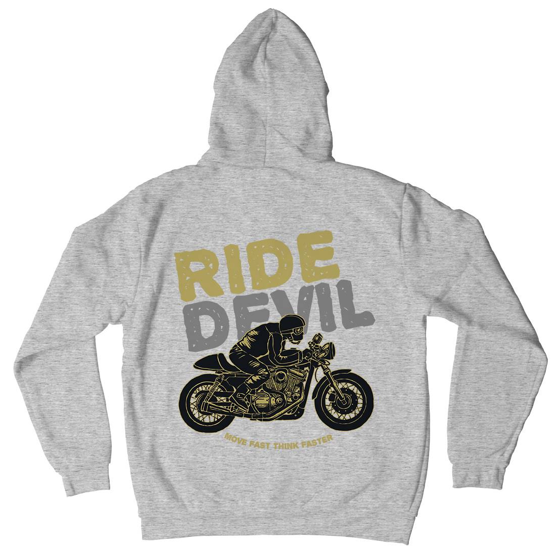 Ride Devil Mens Hoodie With Pocket Motorcycles A364