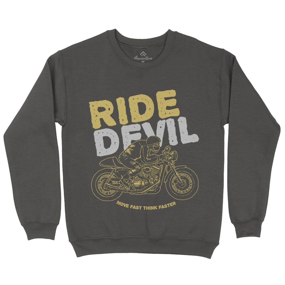 Ride Devil Kids Crew Neck Sweatshirt Motorcycles A364