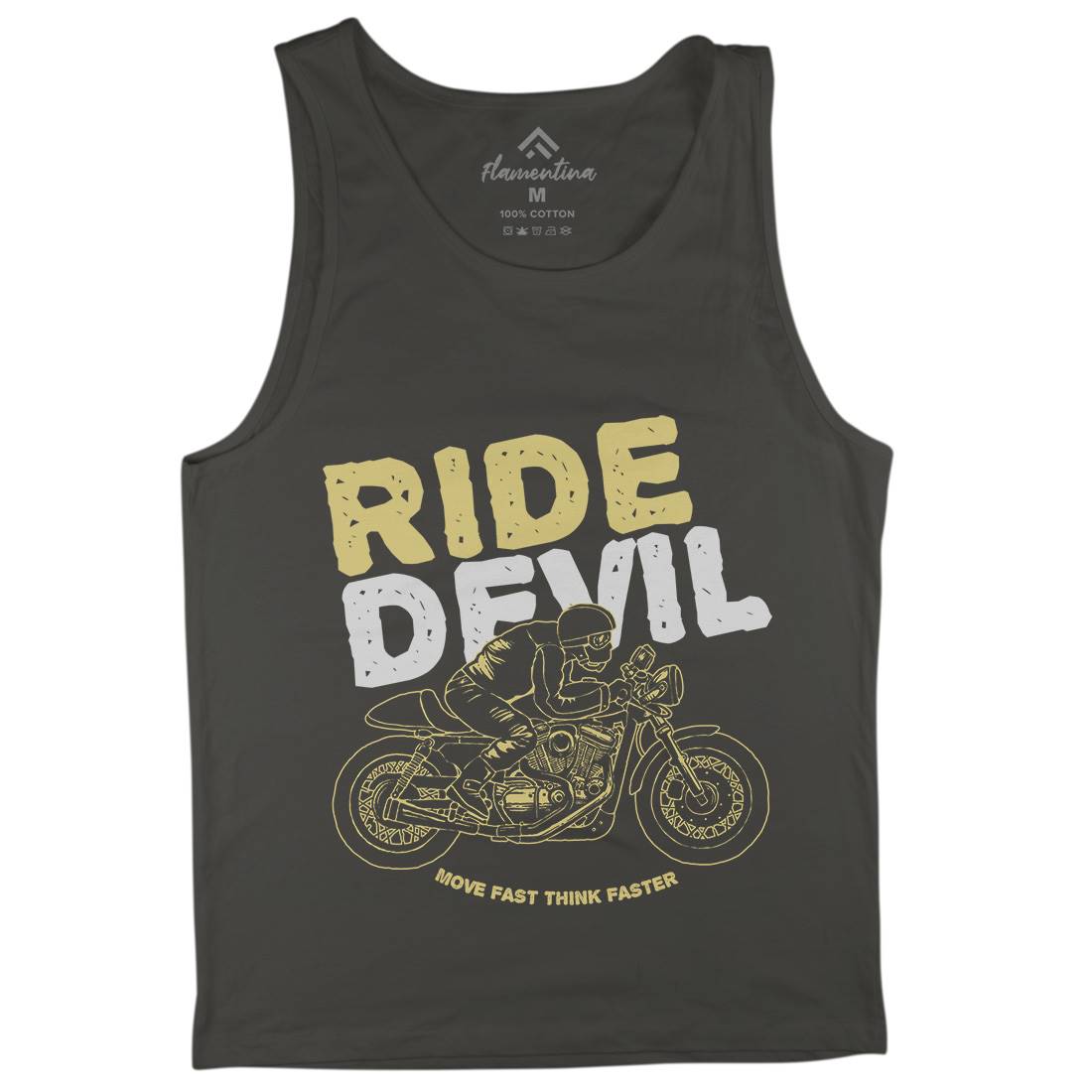 Ride Devil Mens Tank Top Vest Motorcycles A364