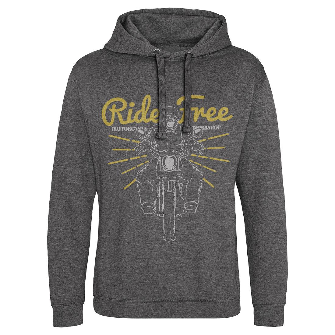 Ride Free Mens Hoodie Without Pocket Motorcycles A365