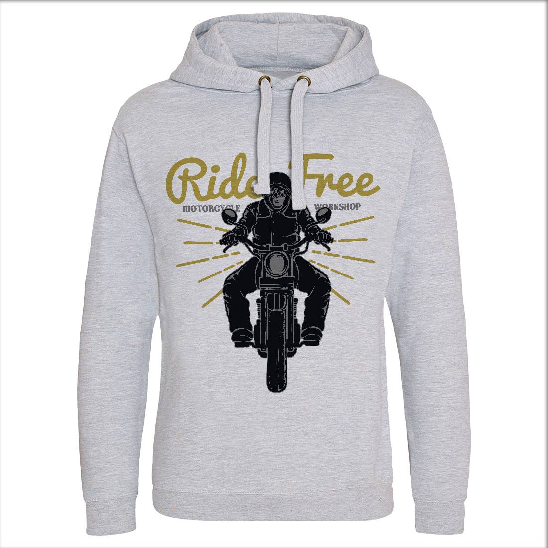Ride Free Mens Hoodie Without Pocket Motorcycles A365
