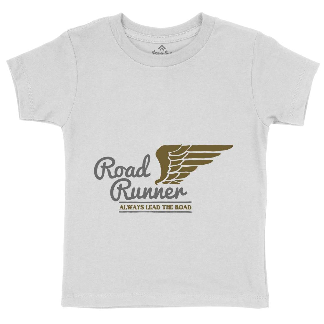Road Runner Kids Organic Crew Neck T-Shirt Motorcycles A366