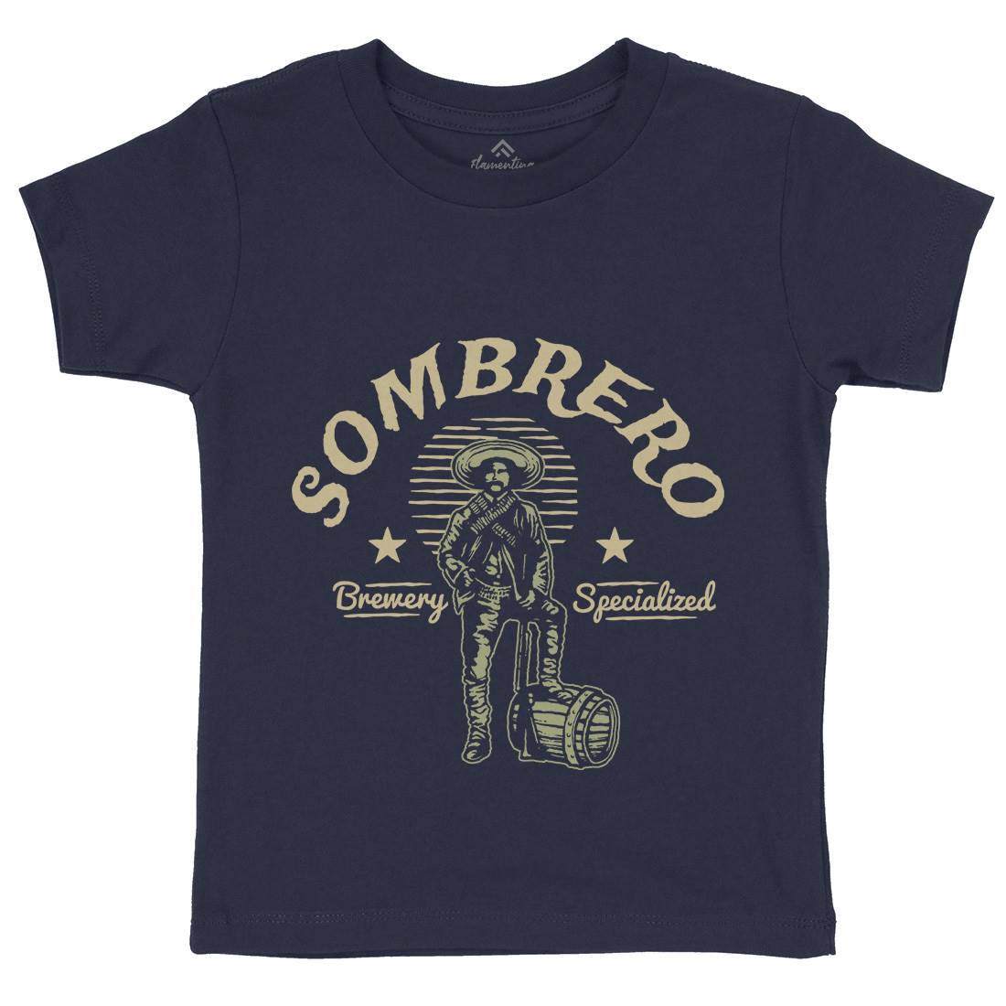 Sombrero Brewery Kids Organic Crew Neck T-Shirt American A369