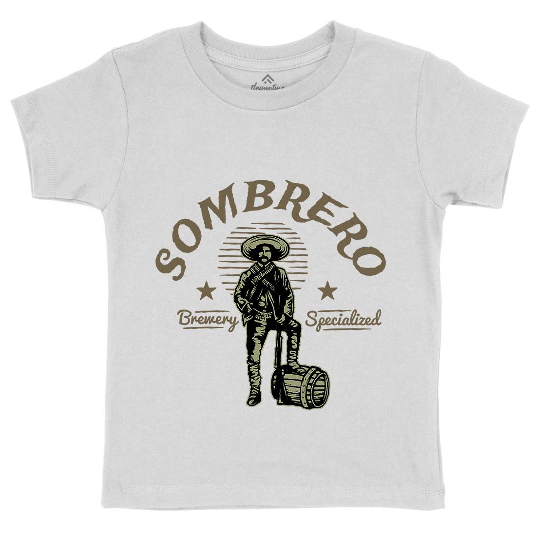 Sombrero Brewery Kids Organic Crew Neck T-Shirt American A369