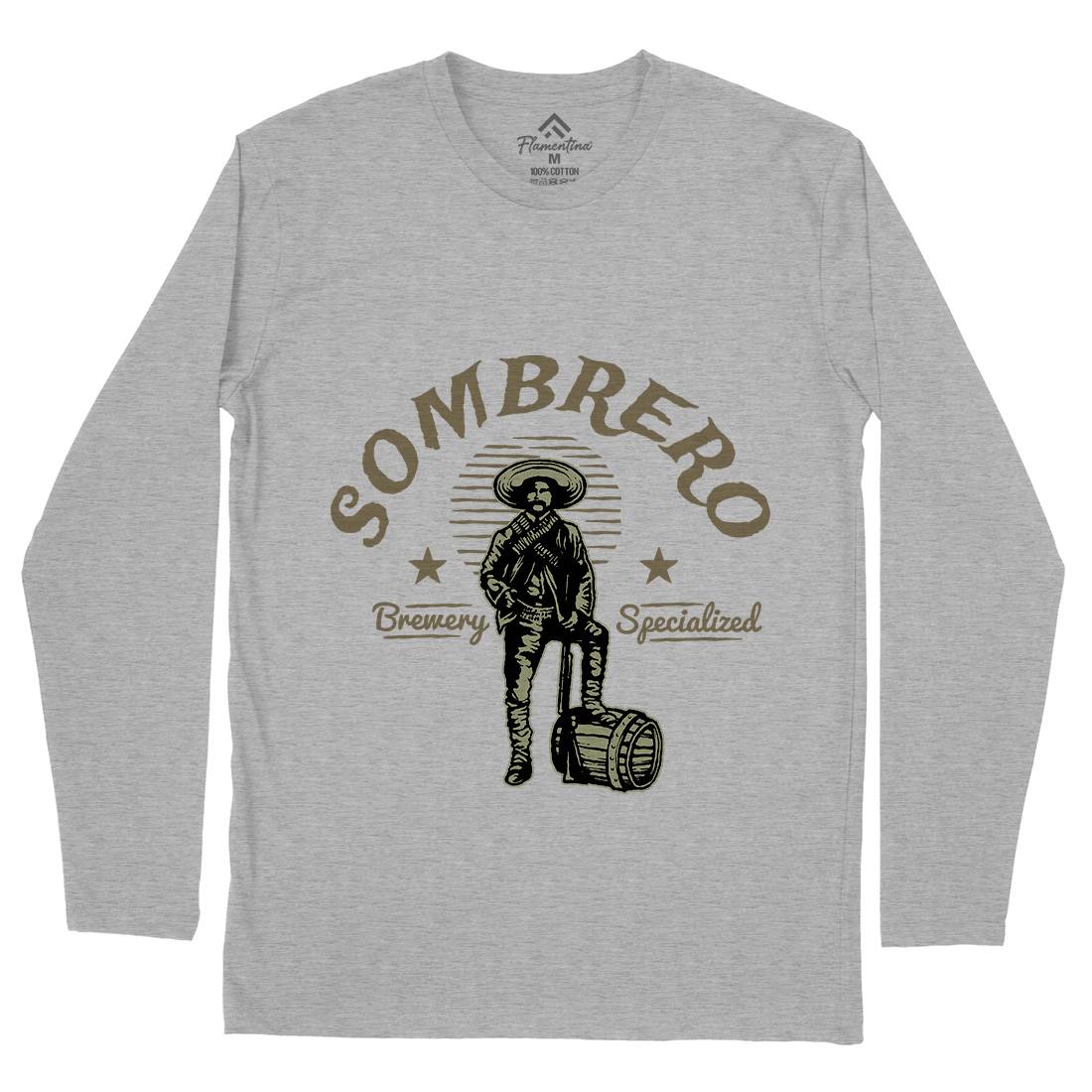 Sombrero Brewery Mens Long Sleeve T-Shirt American A369
