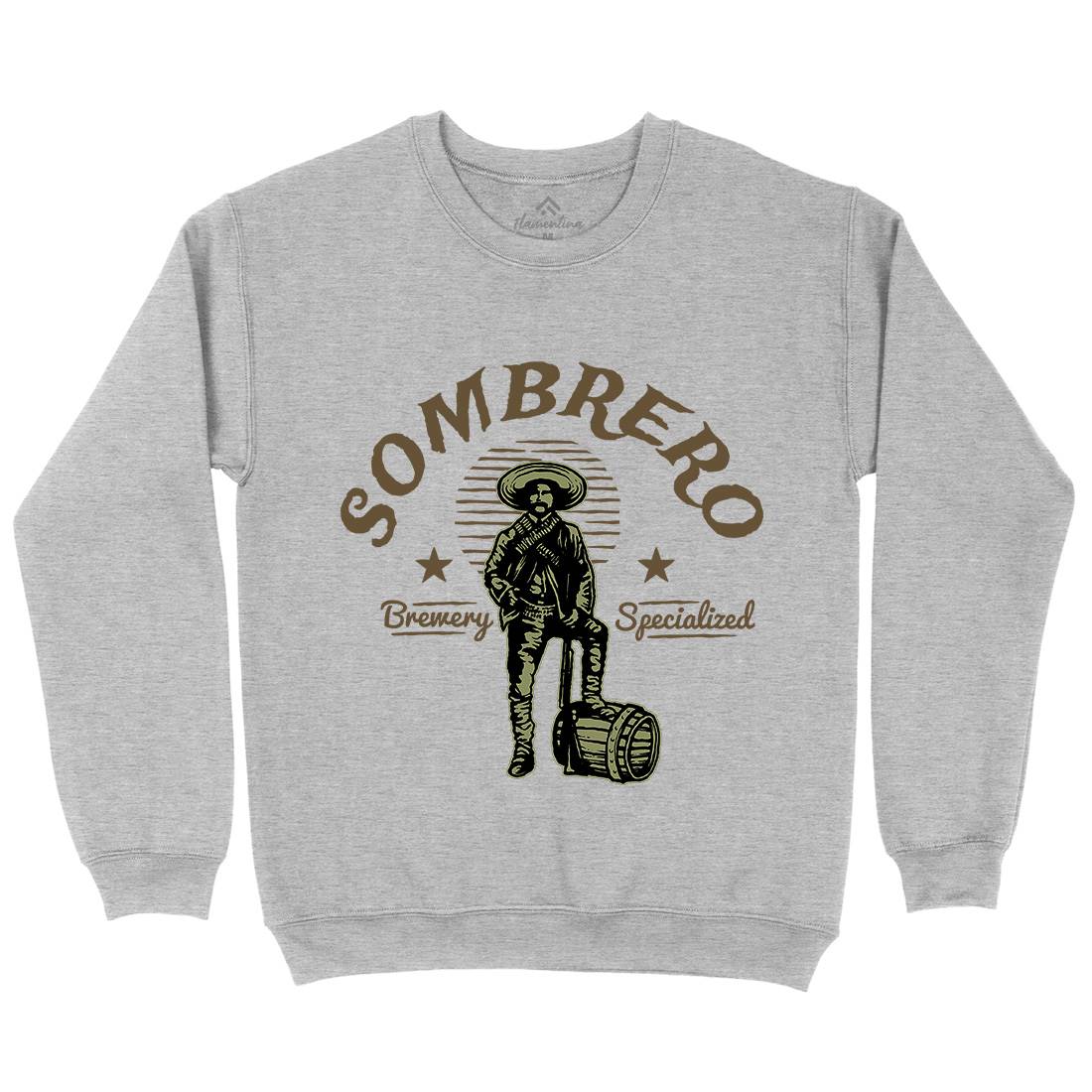 Sombrero Brewery Mens Crew Neck Sweatshirt American A369