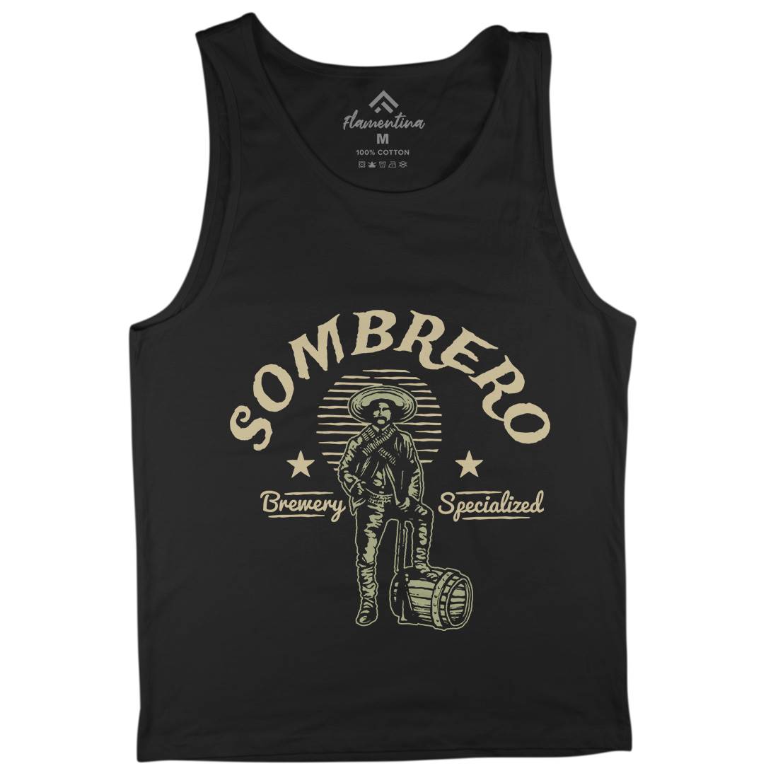 Sombrero Brewery Mens Tank Top Vest American A369