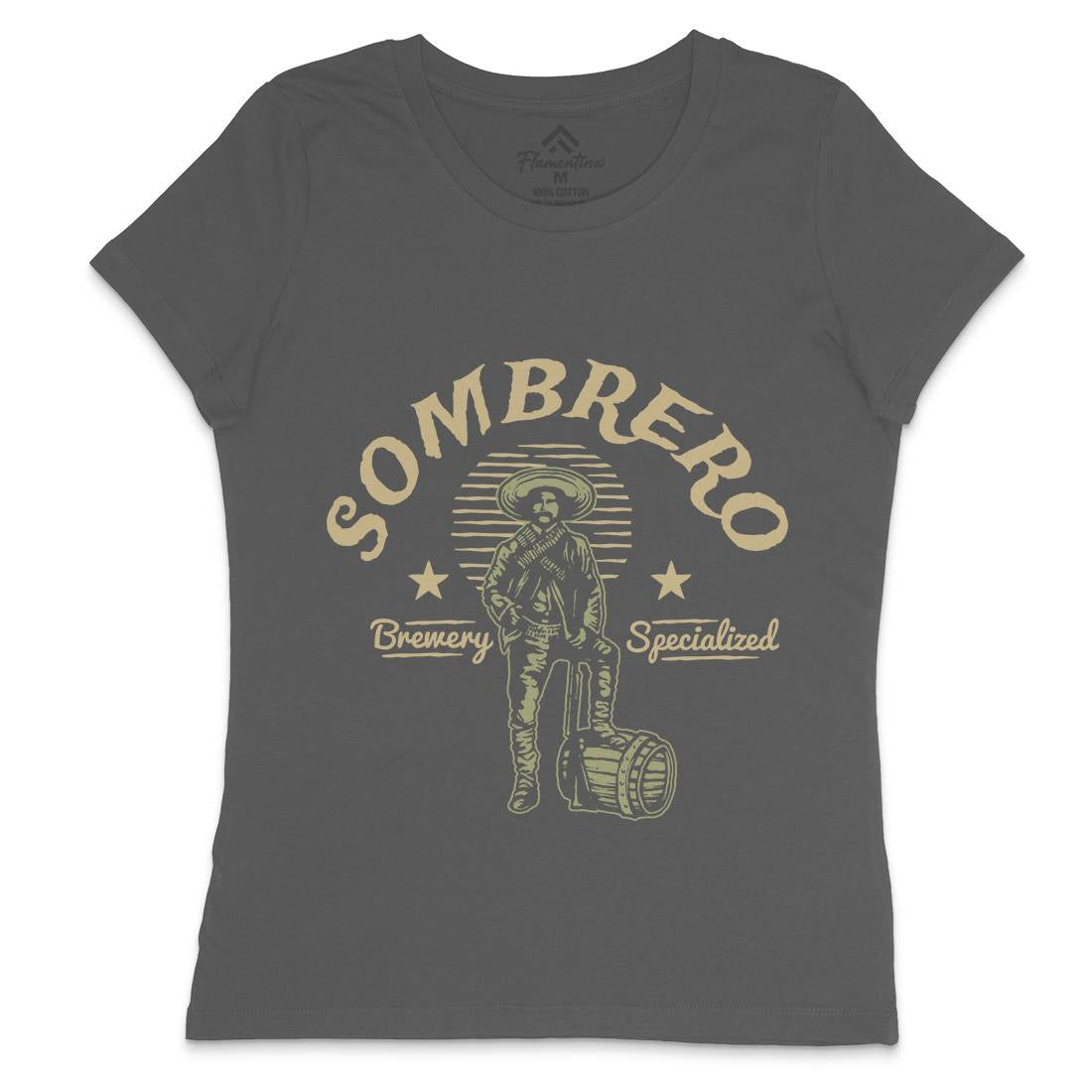Sombrero Brewery Womens Crew Neck T-Shirt American A369